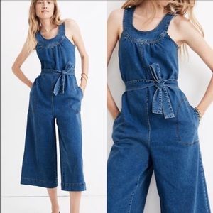 Madewell Halter Denim Jumpsuit
